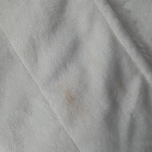 Pottery Barn Cream Faux‐Fur Tie-Belt Robe with Pockets Luxe Lounge Size Medium - Picture 7 of 8